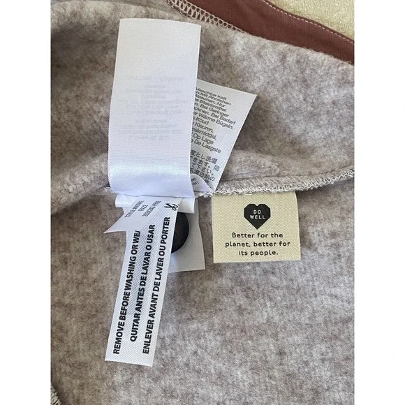 MWL (Re)sourced Sweater Fleece Shirt-Jacket Size Medium in Heather Pale Thistle - Picture 14 of 15